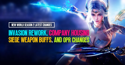 New World Season 2 Latest Changes: Invasion Rework, Company Housing, Siege Weapon Buffs, and OPR Changes 
