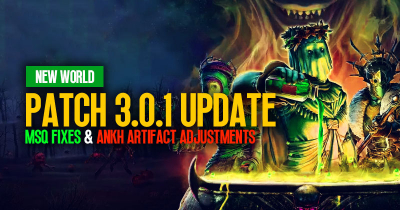 New World Patch 3.0.1 Update: MSQ Fixes and Ankh Artifact Adjustments